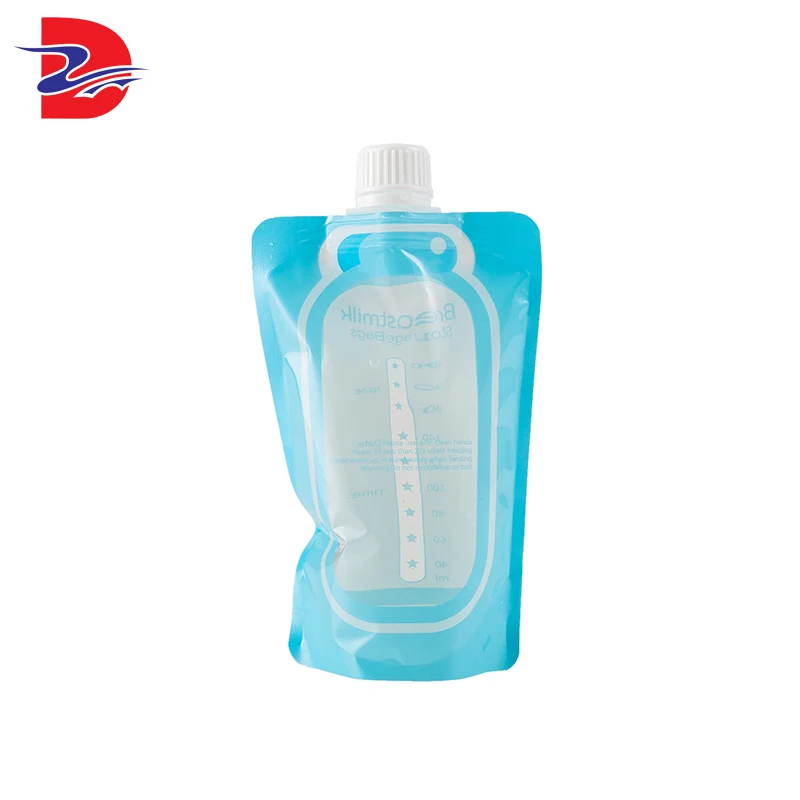 Quality assurance plastic biodegradable liquid ketchup wine chocolate milk packaging pouch bag