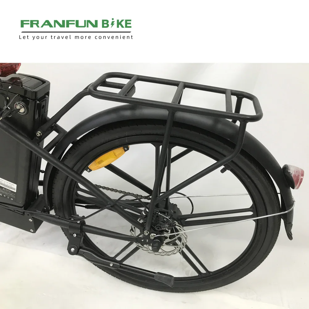 City commuting 26 stainless steel electric bicycle LCD pedelec step-through with 6 speed gears