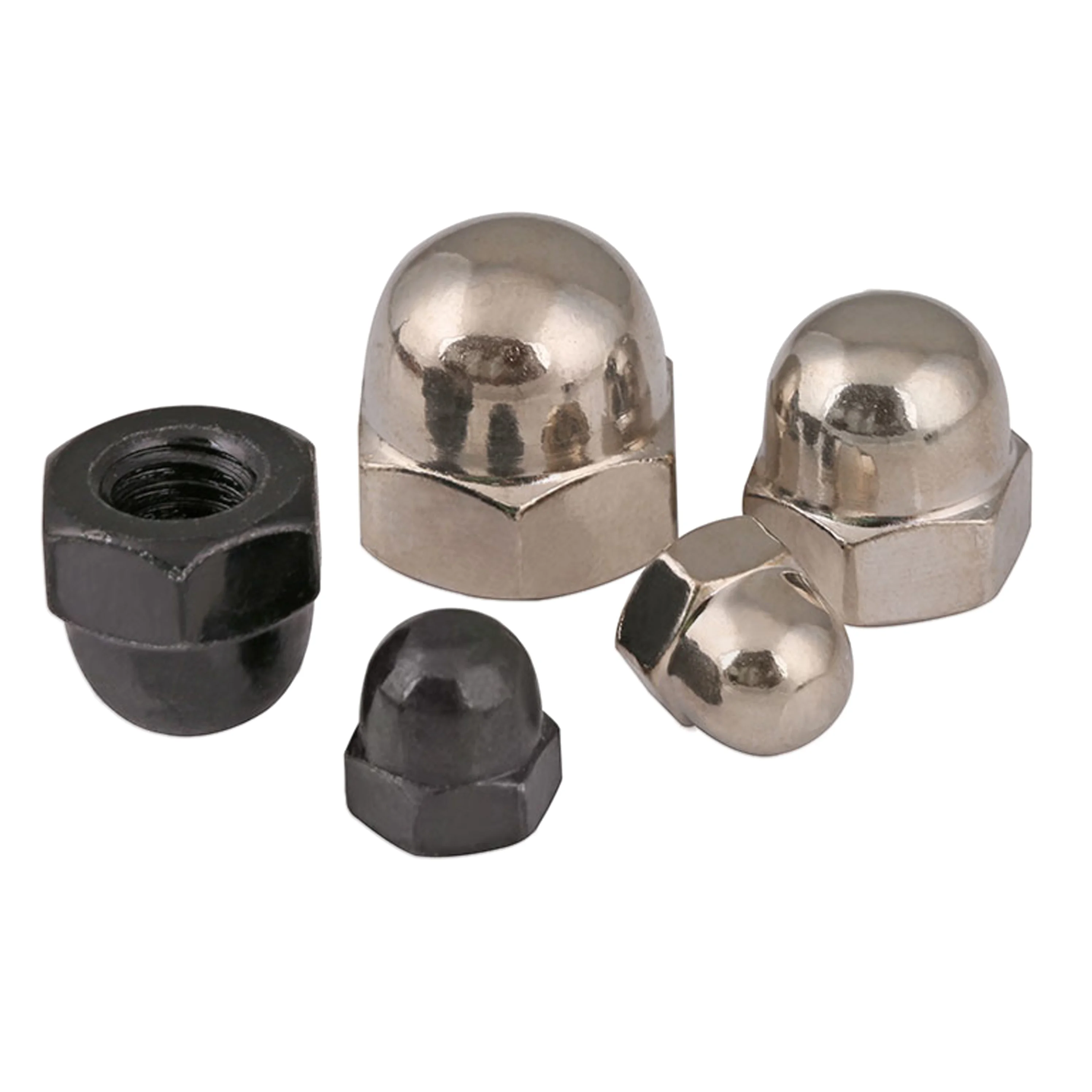 China factory 304 stainless steel anti-thread nut m3m4m5m6m8 nut cap