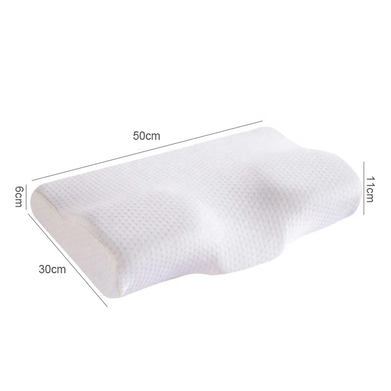 Best selling cervical memory foam pillow convex bed wedge pillow sleep quality ensured function pillows bedroom accessories