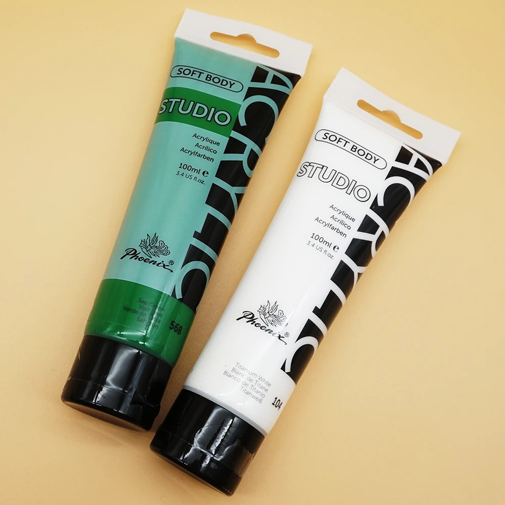 Phoenix paints acrylic 100 Ml paint set diy painting kids acrylic pouring paint