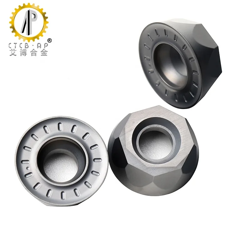 CNC Machining Carbide Milling Insert RPMT1204MO Face Milling Cutter