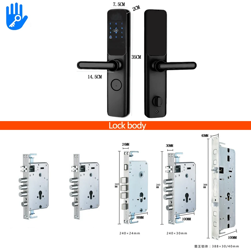Fechadura Eletronic Digital Senha E Card Smart Ttlock fechadura digital