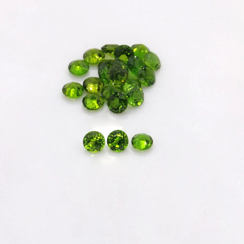 100% Genuine Semi-Precious Gemstone Loose Gemstone 100% Natural Green Diopside for Jewelry Making