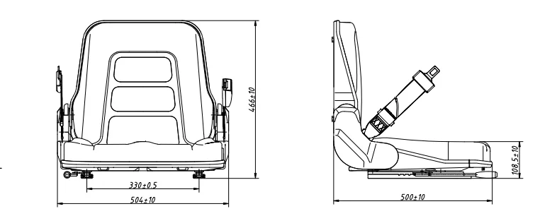 truck driver  mitsubishi komatsu 87000-fj100 forklift parts forklift seat china