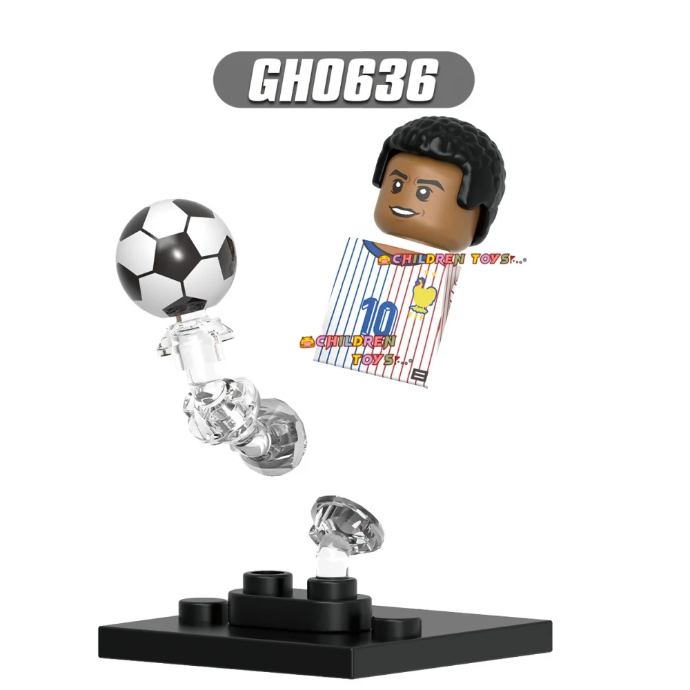 G0182 Messi Mbappe Ronaldo Kroos Kane известный футбольный игрок пластиковый строительный блок игрушечный кирпич для детей подарок унисекс
