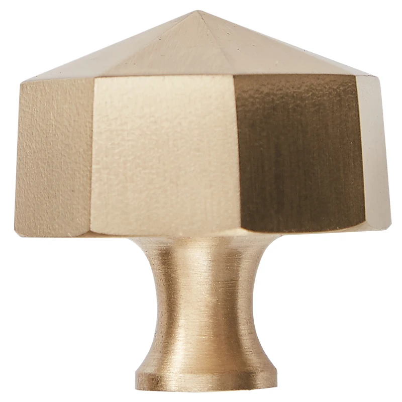 
Nordic Minimalist Style Brass Geometric Small Pull Bedroom Kitchen Cabinet Knob 