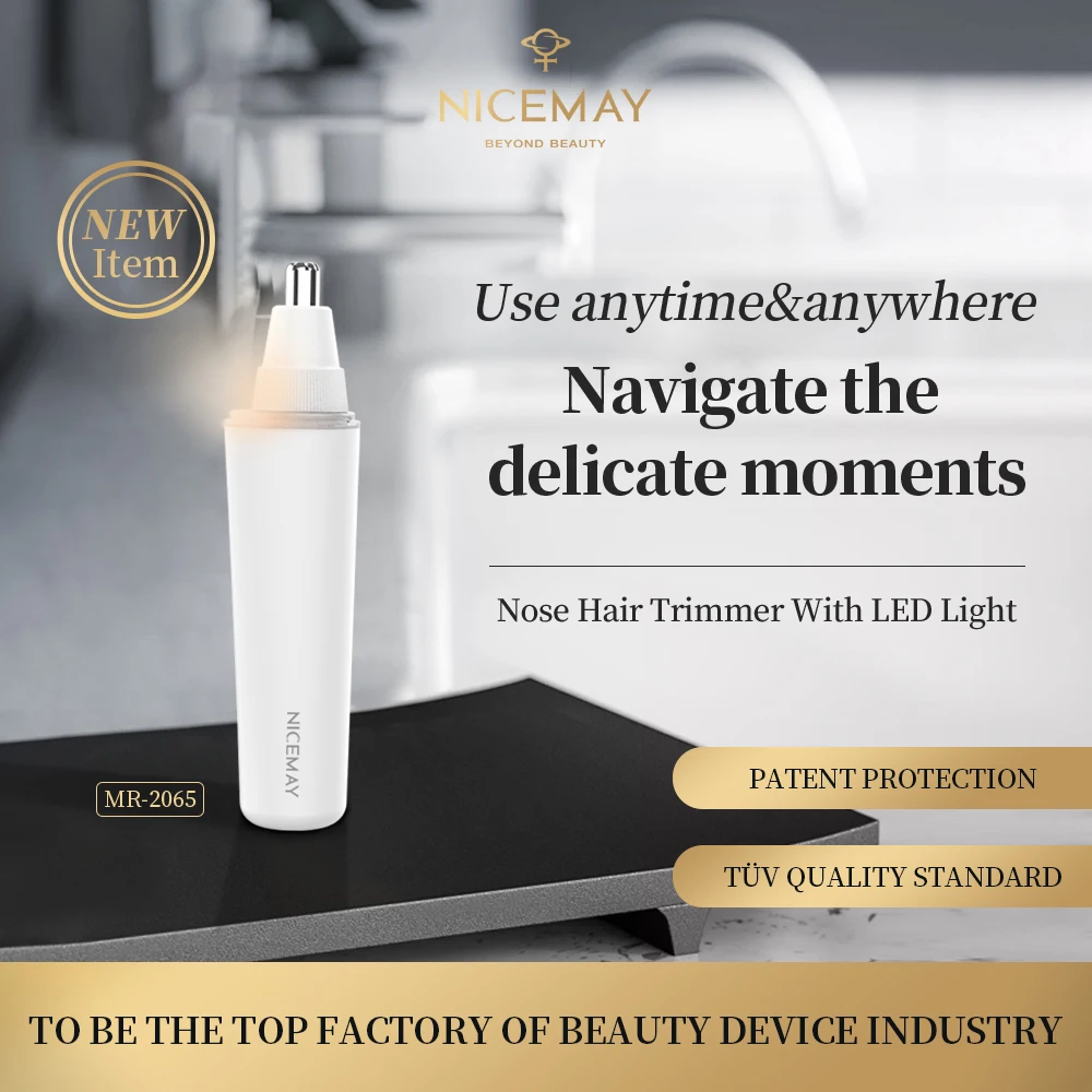 Hair Trimmer Painless Ear Nose Hair Trimmer Waterproof Nose Remover Dual Edge Blades Easy Cleansing Eyebrow Trimming Tool