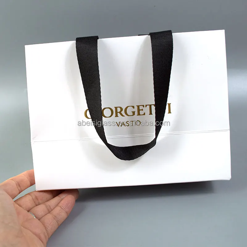 Wholesale Cheap Price Luxury Famous Brand Gift Custom Printed Shopping Paper Bag With Your Own Logo