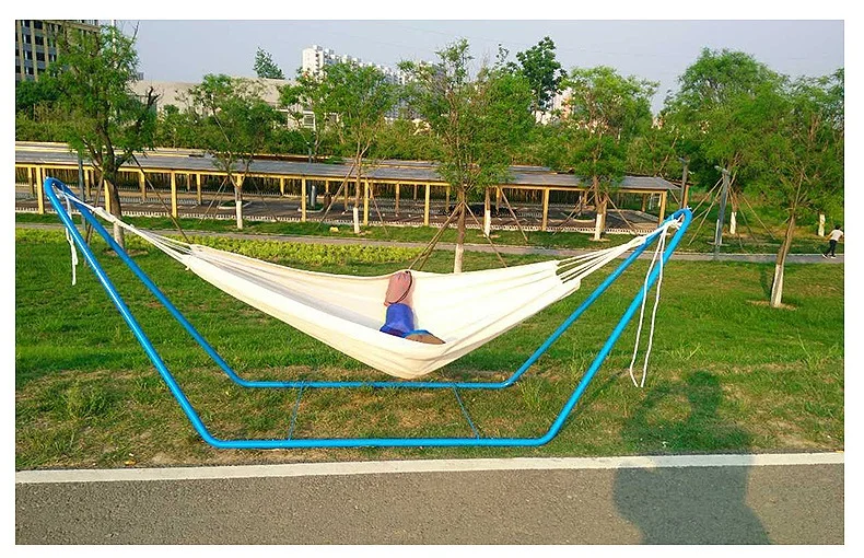 2021 High Quality white canvas hammock outdoor camping