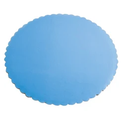 Compressed paper Sturdy Gold cake circle scalloped cake board