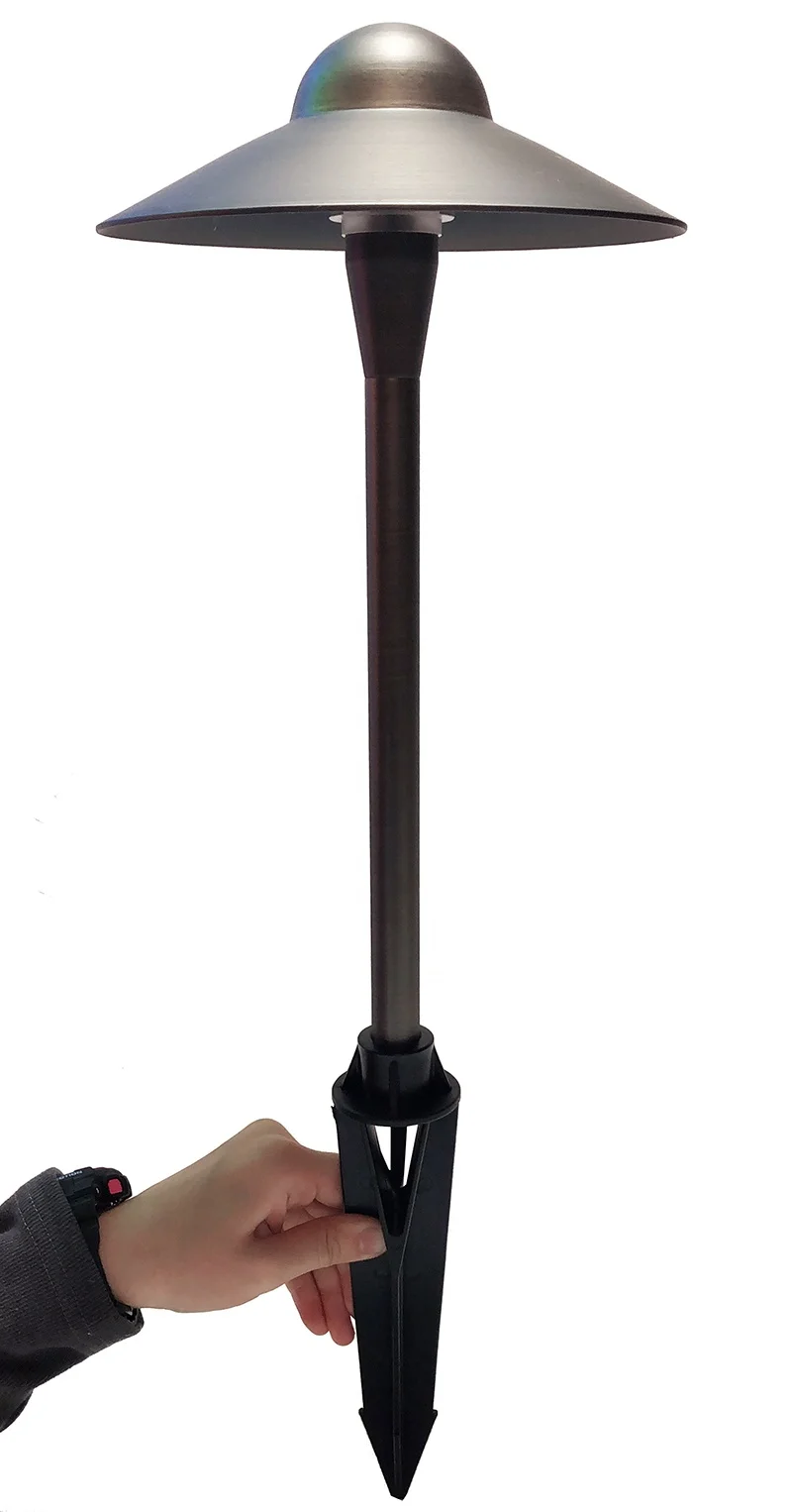 XP185 Outdoor waterproof ACDC12V brass low voltage pathway light G4 2pin lamp can replace