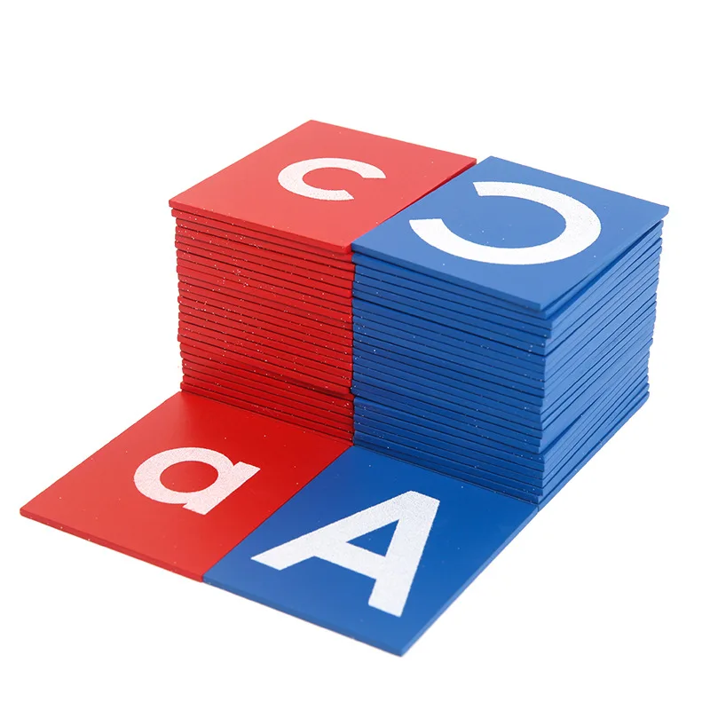 Montessori spelling game teaching aids juegos educativos toys blue and red sandpaper alphabet drawing board act study materials