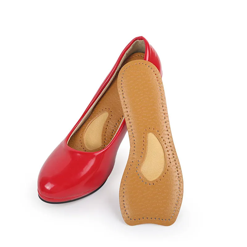 Ultra Thin Breathable Deodorant Leather Insoles Cowhide Instantly Absorb Sweat Replacement Inner Soles Shoes Insole Pads