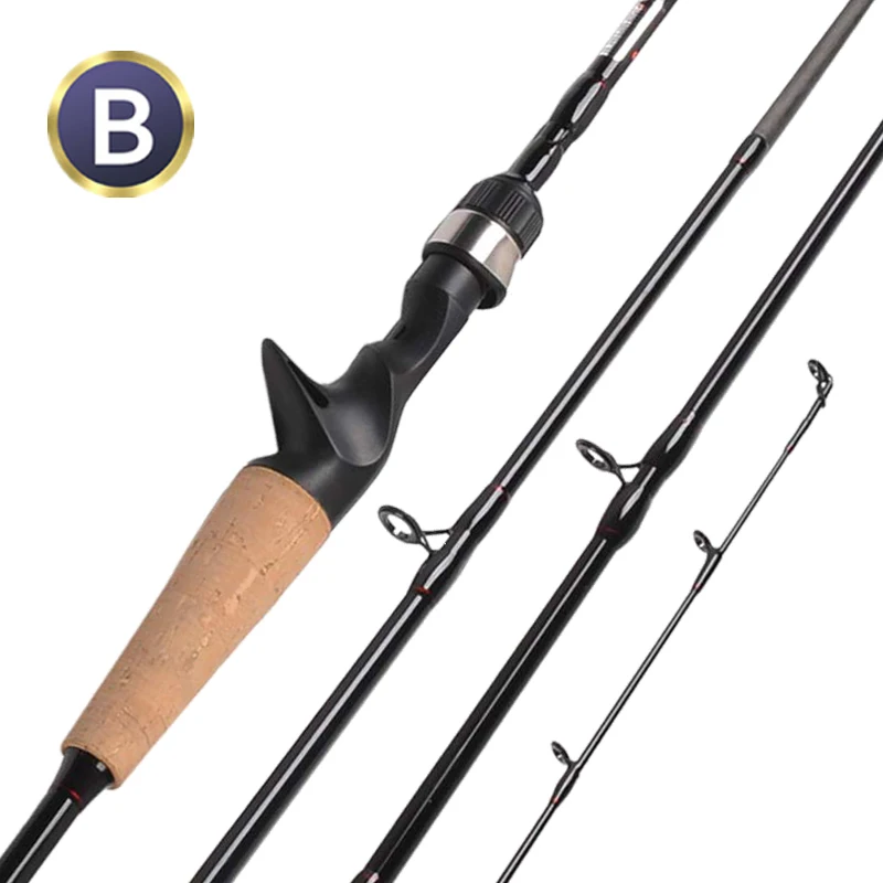 Wholesale custom 4 Section ultralight travel portable carbon fiber baitcasting adjustable length fishing rod retract pole