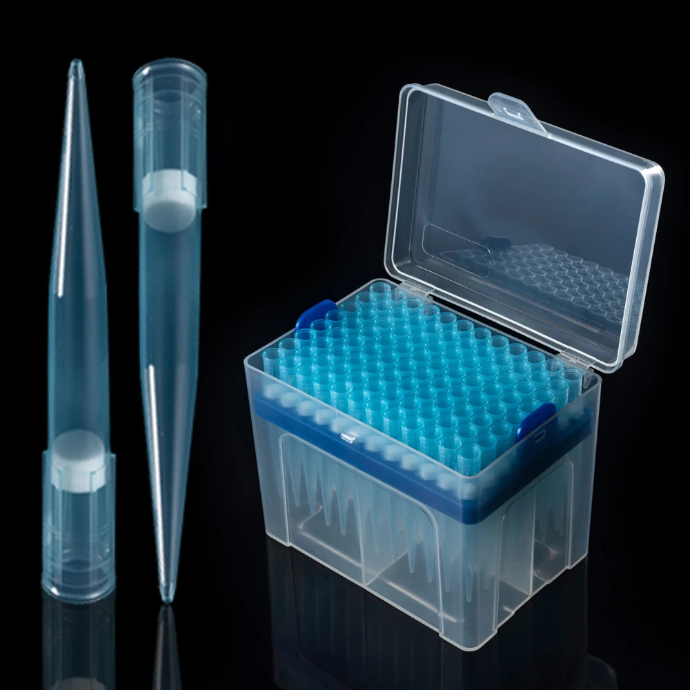 Одноразовые фильтрованные 200 мкл 1000 мкл стерильные универсальные наконечники пипетки с фильтром