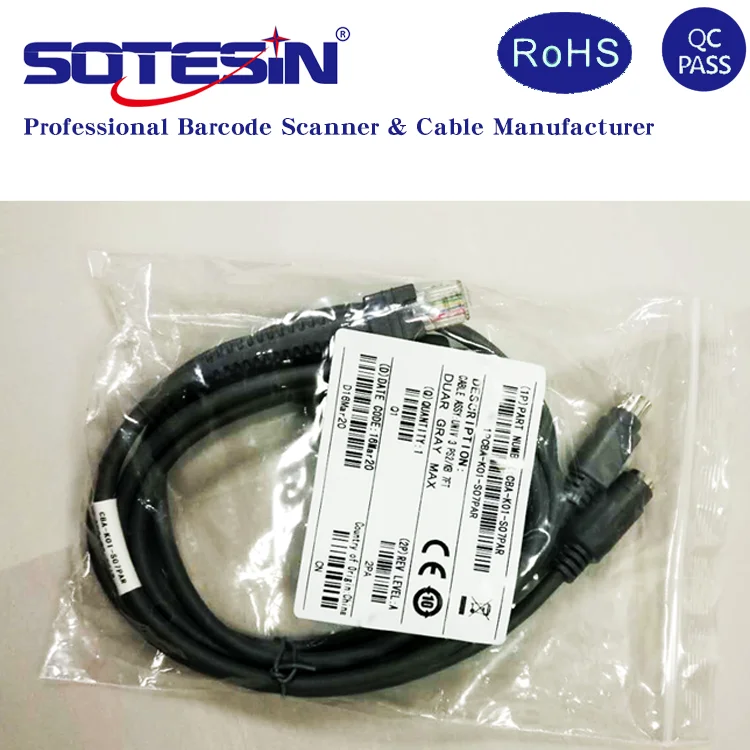 Кабель от производителя PS2 к RJ45 POS кабель кассового аппарата для сканера штрих-кода Motorola Symbol кабели передачи