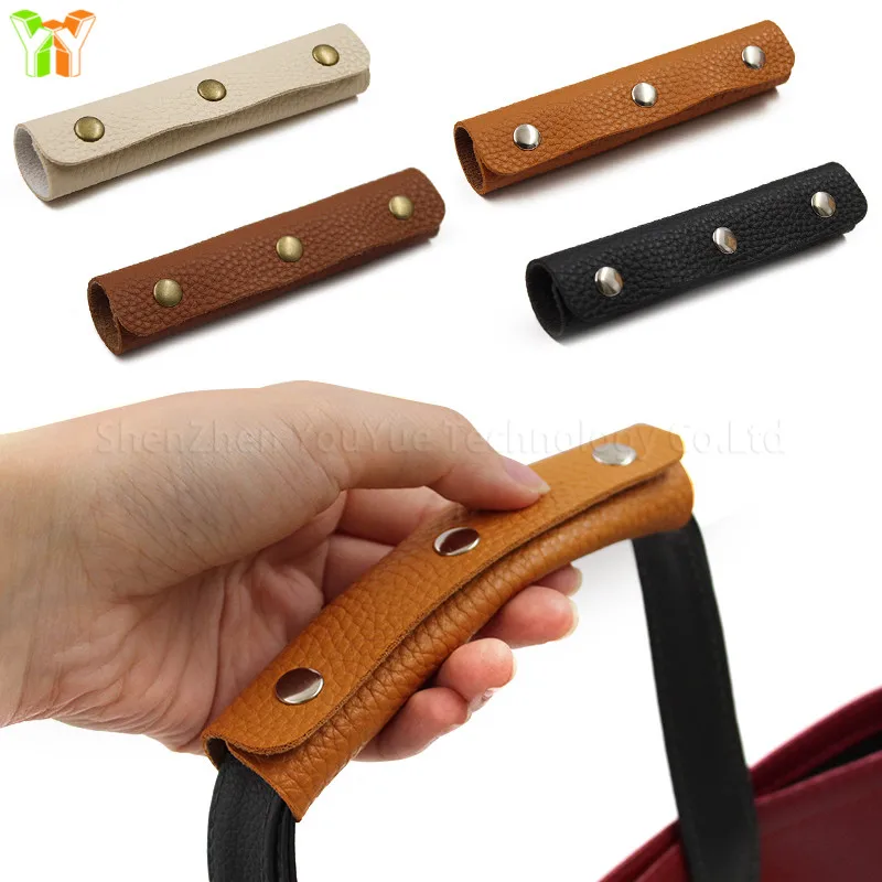Luggage Bag Handle Wrap Leather Suitcase Grip Protective Cover Anti-stroke Stroller Shoulder Strap Pad Grip Cover Bag