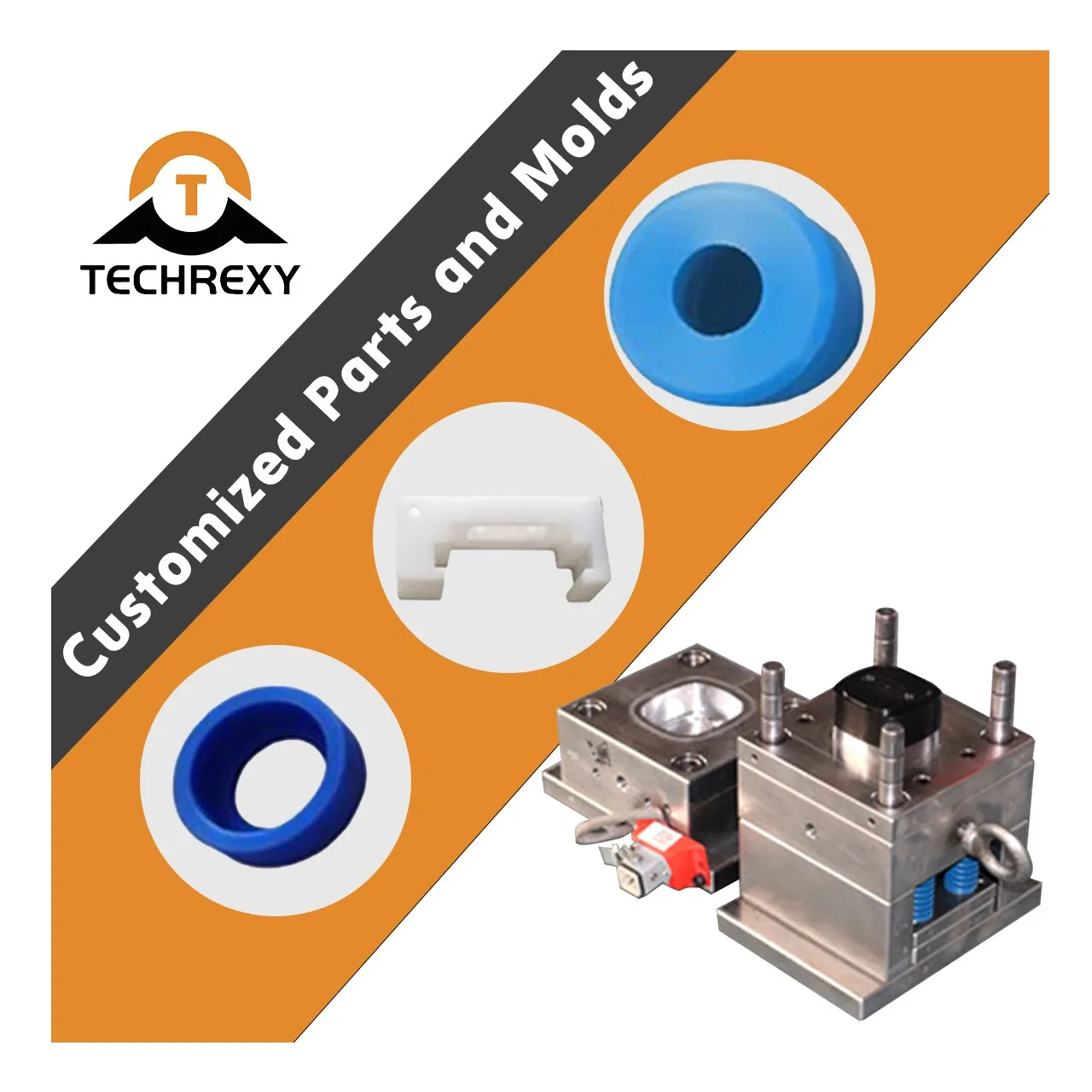 TechRexy Silicone Vacuum Casting Parts Rapid Prototyping Service Silicon Cast Vacuum