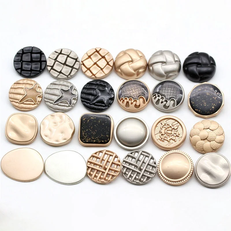 Alloy Sew Shank Button Garment Accessory Metal Sewing button For Coats