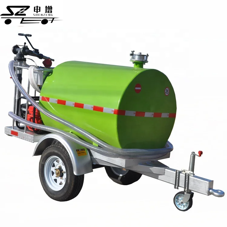 2 wheel trailer 1000L fire fighting water bowser