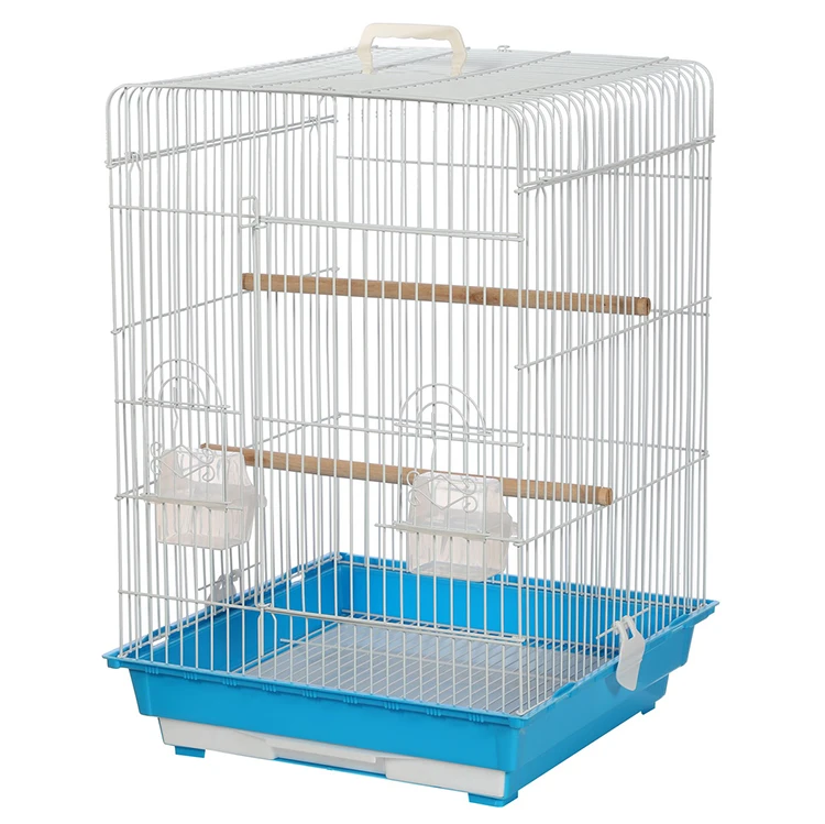 Flat Top Small Parakeet Cage Travel Bird Cage Portable
