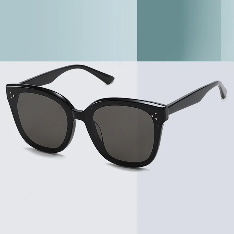 European And American Retro Acetate Large-frame Sunglasses Men And Women Black Female Sunglasses Wholesale Made In China