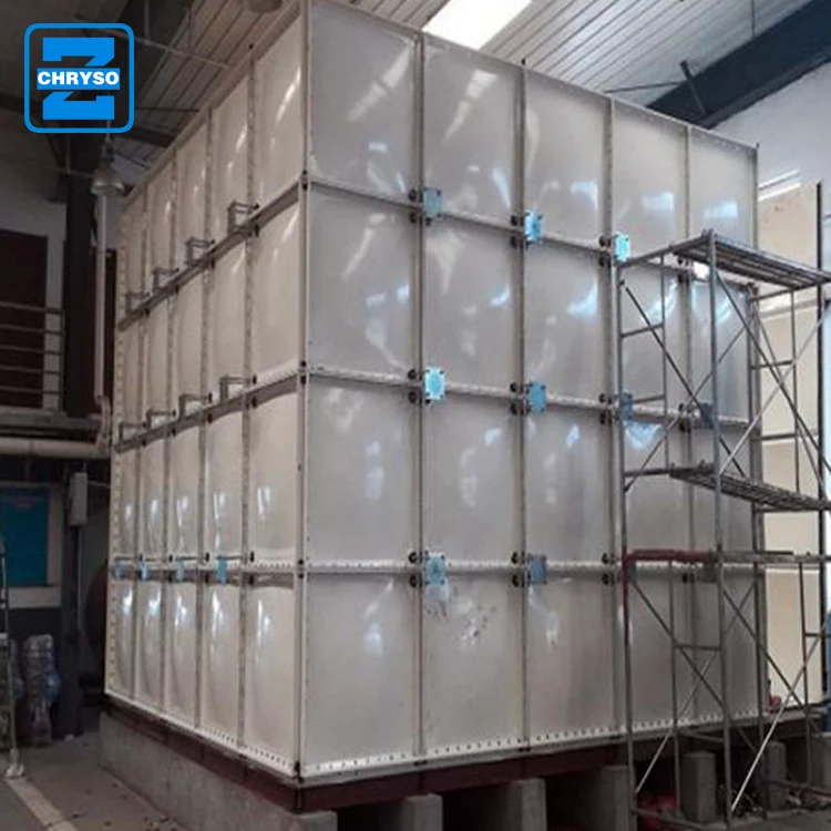 Экономичный модульный GRP FRP Стекловолоконный композитный резервуар для воды на крыше аквакультуры