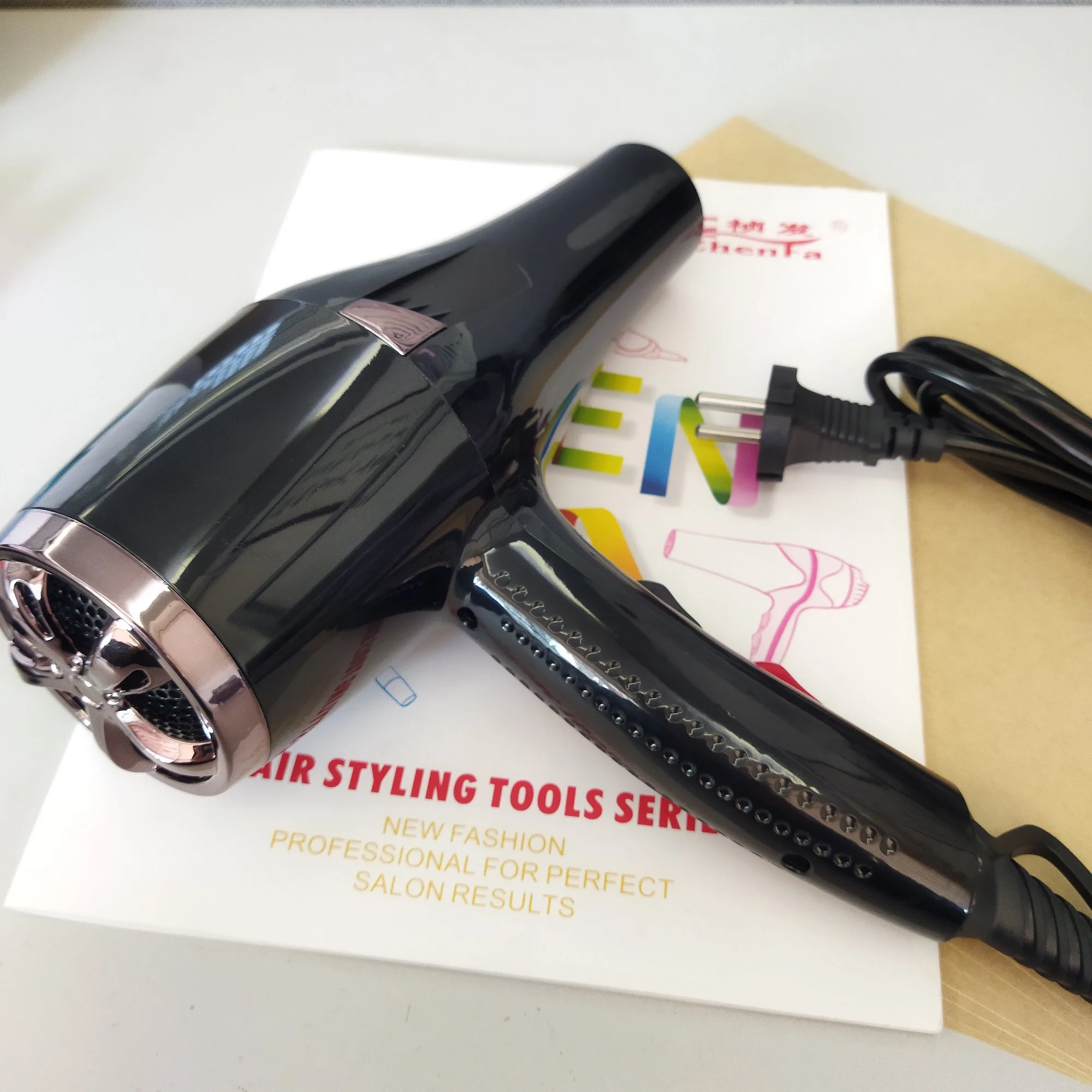 
2021 Hair Dryer OEM Travel Chinese Customized Power Cable Plug Performance Plastic Hotel 