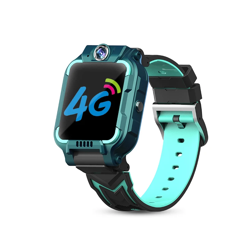 Full Square Screen Sport Smart Watch with GPS 4G waterproof 360 degree rotating dual camera can video smart phone watch