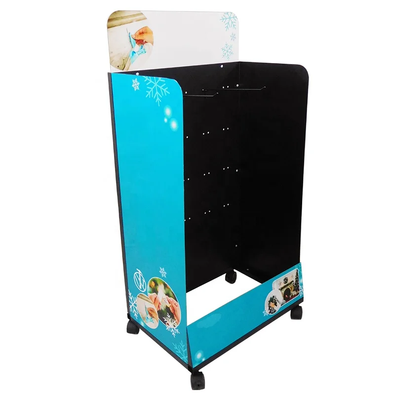 Custom Grocery Store Retail Product Sticker Postcard Greeting Card Stationery Phone Accessories Toy Metal Display Rack Stand