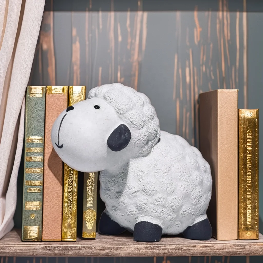 Handmade Purple Clay Cute Lamb Jewelry Decorative Art Design Desktop Ceramic Tea Ceremony Accessories