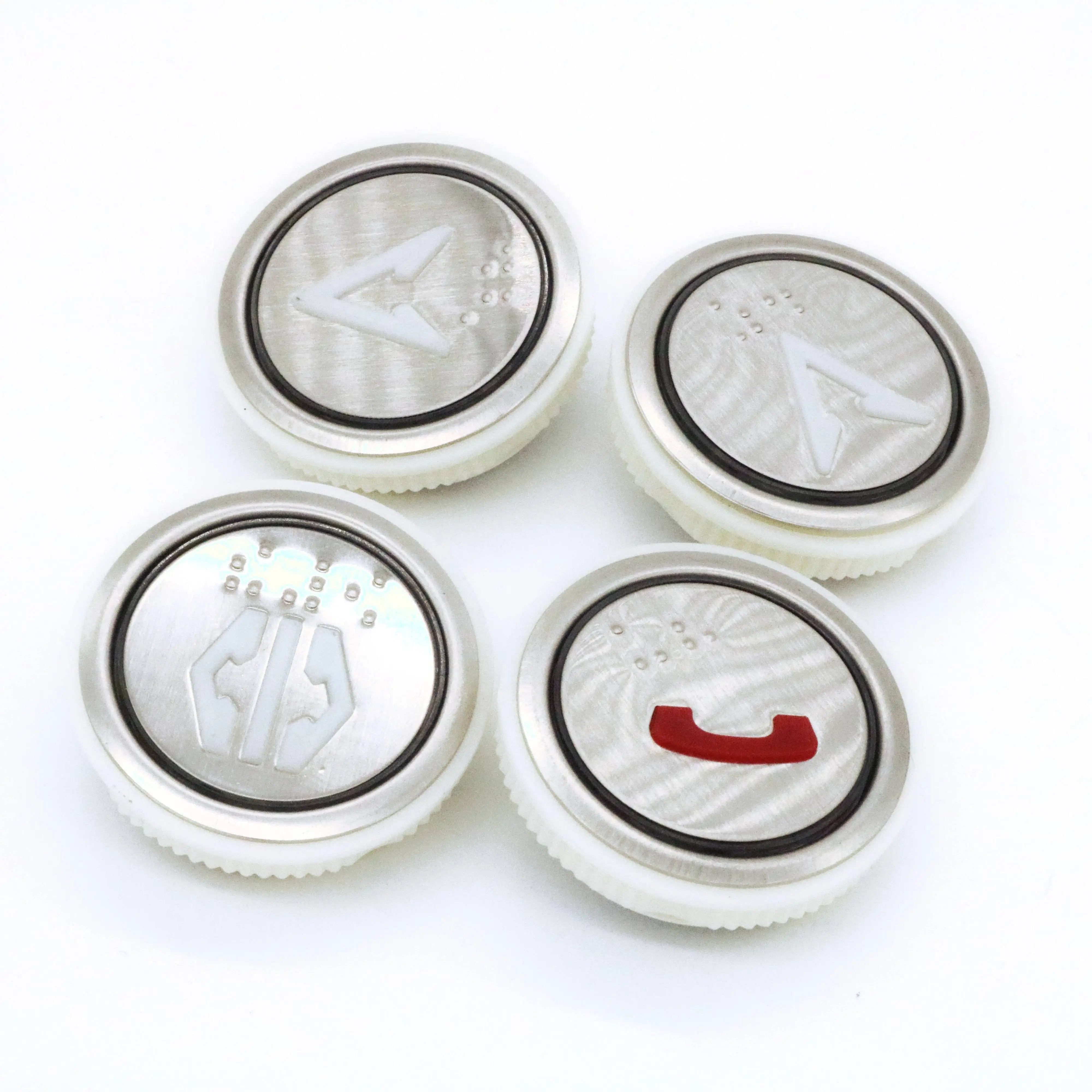 Elevator Round Push Button With Braille Elevator LED Light Button