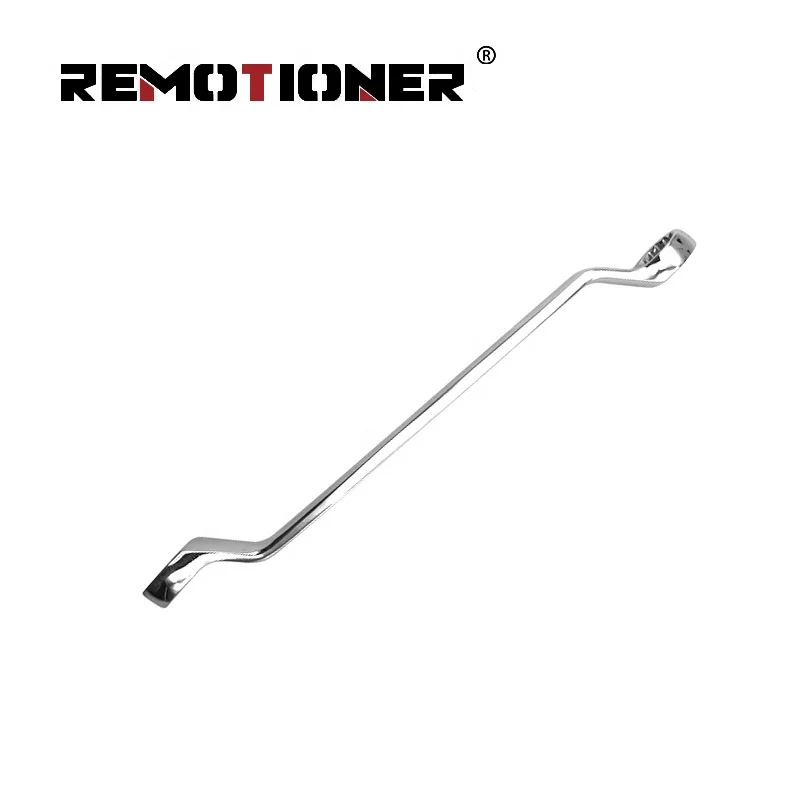 Wholesale High-grade Cr-v Double Offset Ring Spanner 3/8*7/16 Mirror Polishing Double-ended Plum Wrench