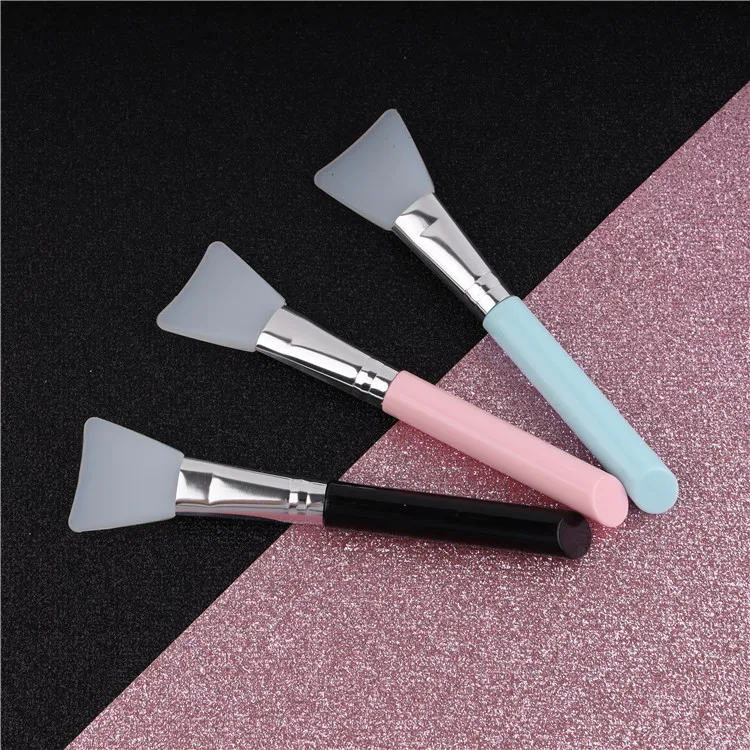 silicone face mask application brush eco mini pink