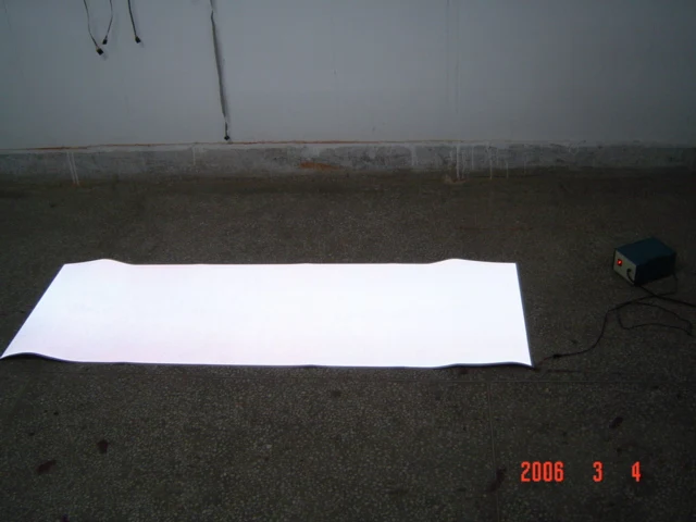 white blue green electro luminescent sheet backlight panel