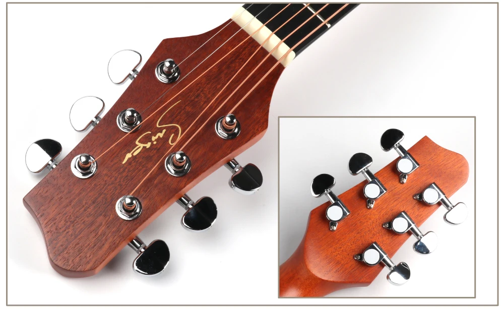 Factory wholesale OEM customization mini 36inch 3/4 size mahogany acoustic guitar