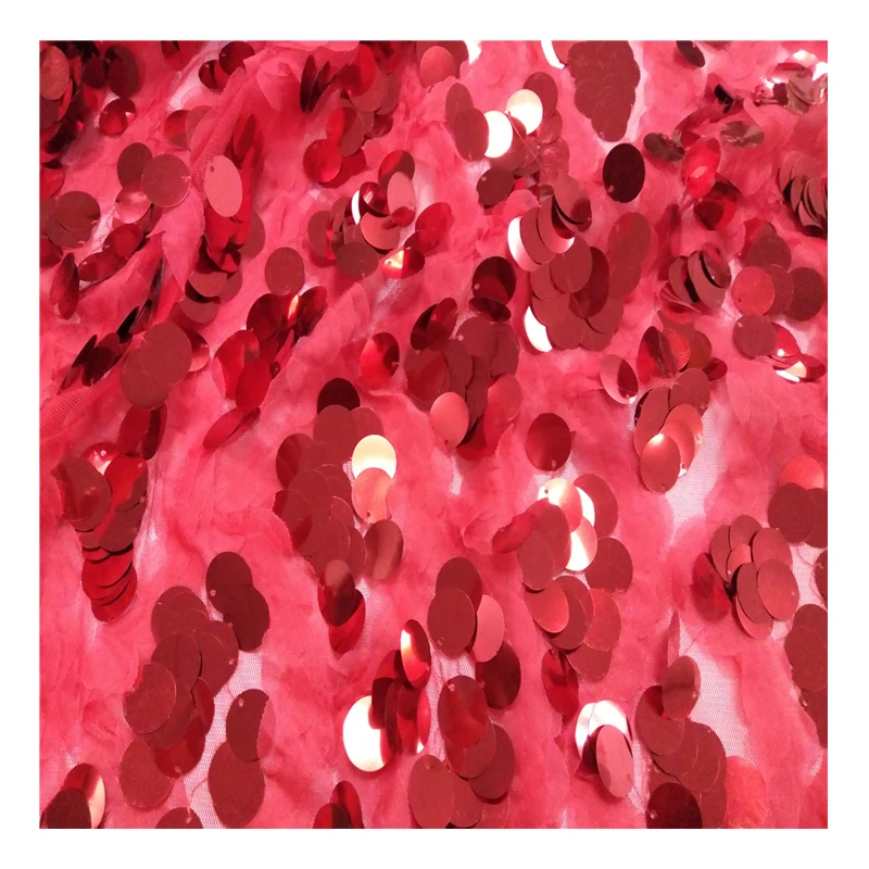 2020 Hot Multicolor Fish Scale Sequin Lace Mesh Fabric For Stage Decoration Apparel Fabric