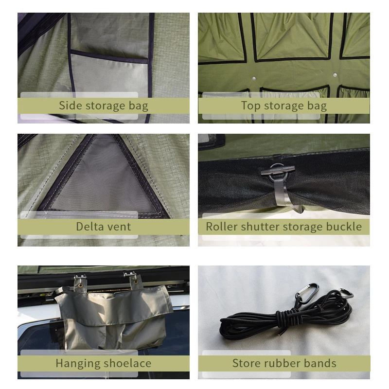 New Soft Shell Aluminum Roof Tent Roof Top Portable Camping Tent 4x4 4wd Roof Top Tents