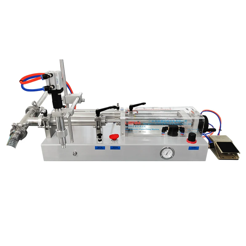 LIENM 5-5000 ml semi automatic horizontal pneumatic liquid filling machine detergent filling machine
