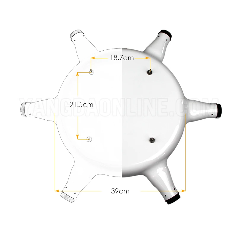 Long Range hexacopter heavy lift drone frame with big fuselage uav for delivery with battery or gas power