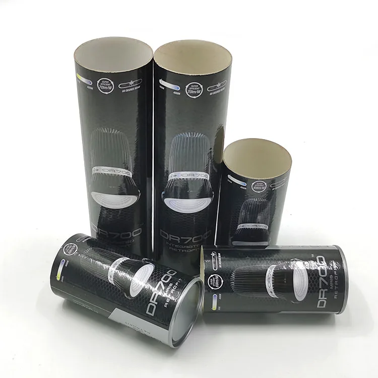 Environmental Light Bulb Lighting Composite Paper Cans Cylinder Wrapping bowling Paper Tube Custom