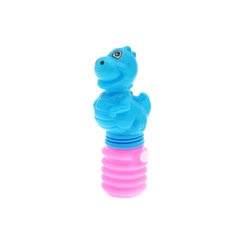 Empty Candy Toy Plastic Dinosaur BB Whistle Container Candy Dispenser Sweet Holder Colorful Promotional Toys