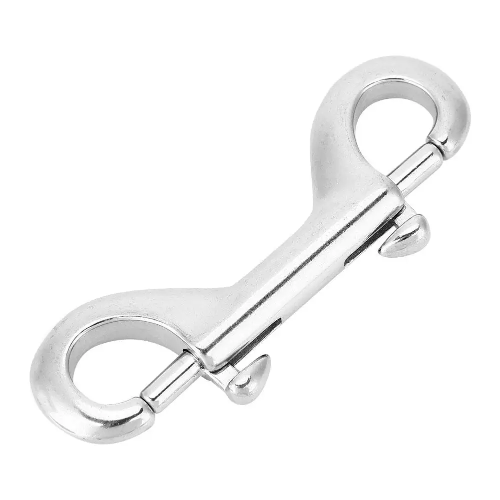 Stainless steel double ended bolt snap trigger hook snap hook with screw
