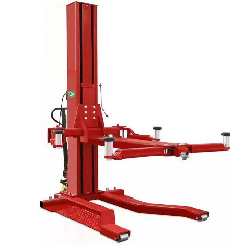Movable Car Lift Factory Price One column cylinder manual release electro-hydraulic hydraulic car jack lift