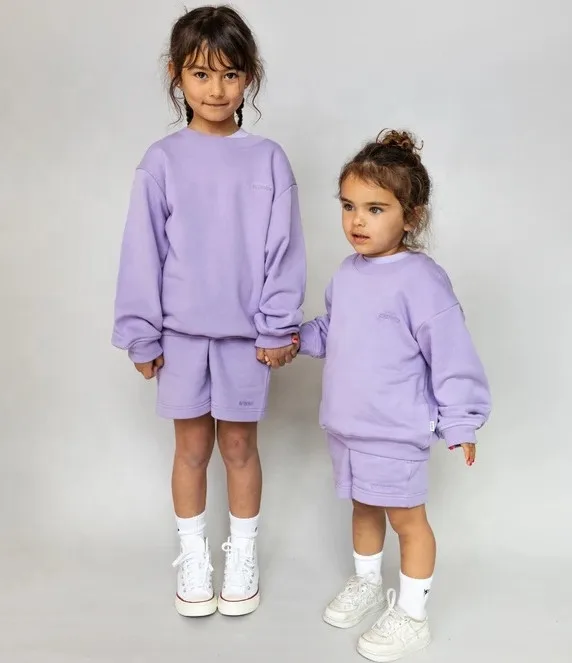 Girls Spring Summer Sports Suit Long Sleeve Shorts Two Piece Set  children jogging Suit