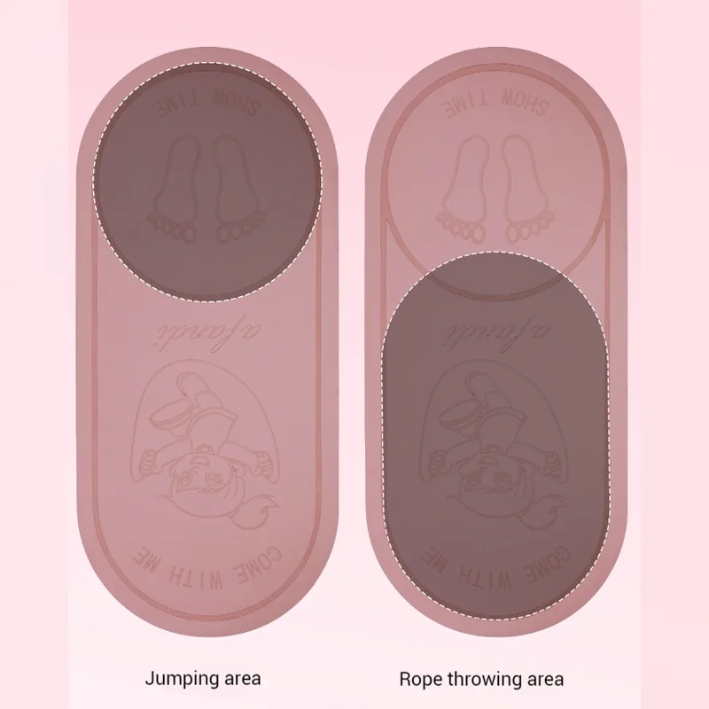 Premium TPE Double-Sided Anti-Slip Jump Rope Mat, Shock Absorption, Noise Reduction, Eco-Friendly, Ideal for Indoor Skipping