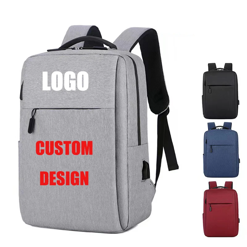 2024 Wholesale fashion custom laptop bag mochilas men women outdoor School Computer Business USB bag pack laptop backpack