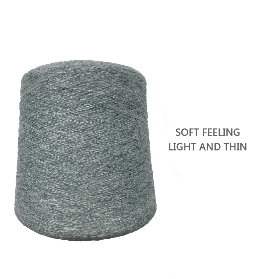 Manufacture yarn chunky wholesale poliester yarn 1/11nm recycle polyester acrylic polyester wool spandex yarn for gloves