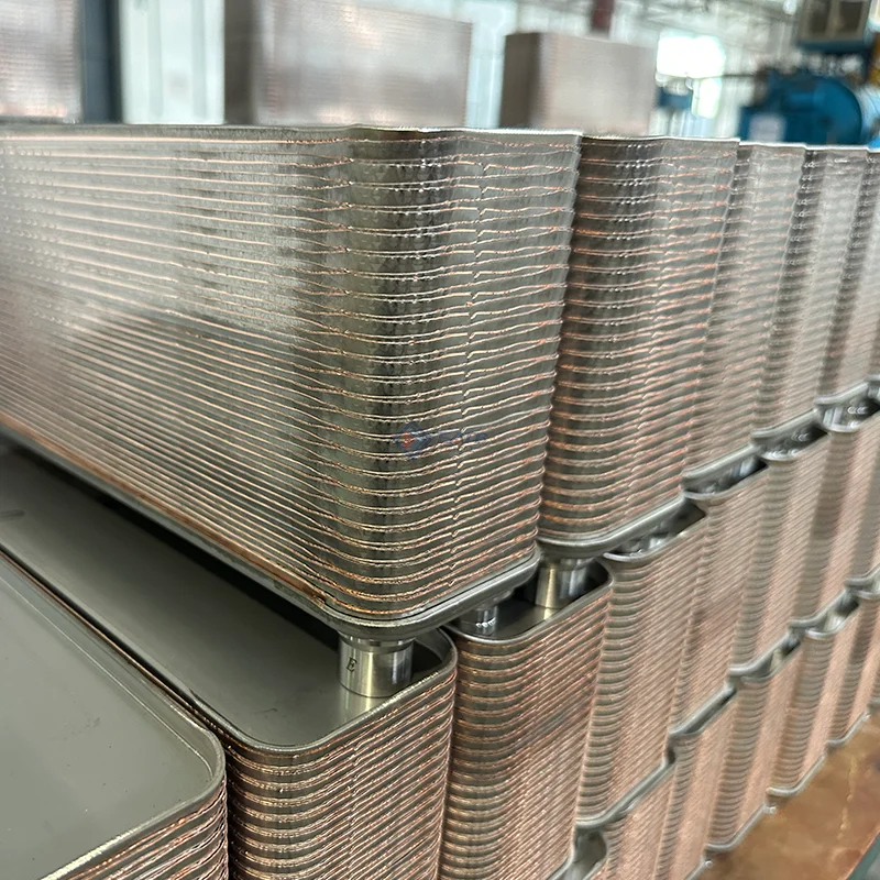 Compact Top Quality Brazed Plate Heat Exchanger in HVAC Areas For Heat Pump Unit Boiler Steam Chillers Refrigeration